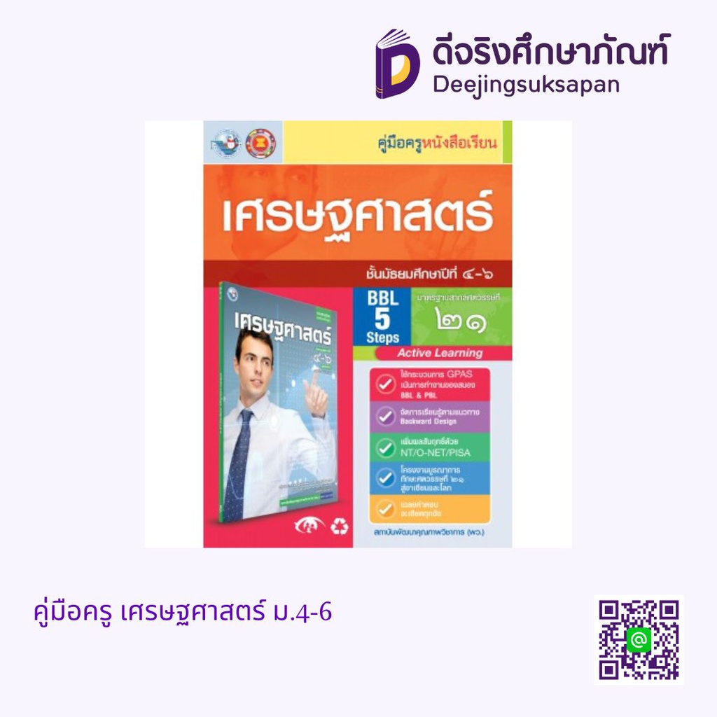 คู่มือครู เศรษฐศาสตร์ ม.4-6 พว