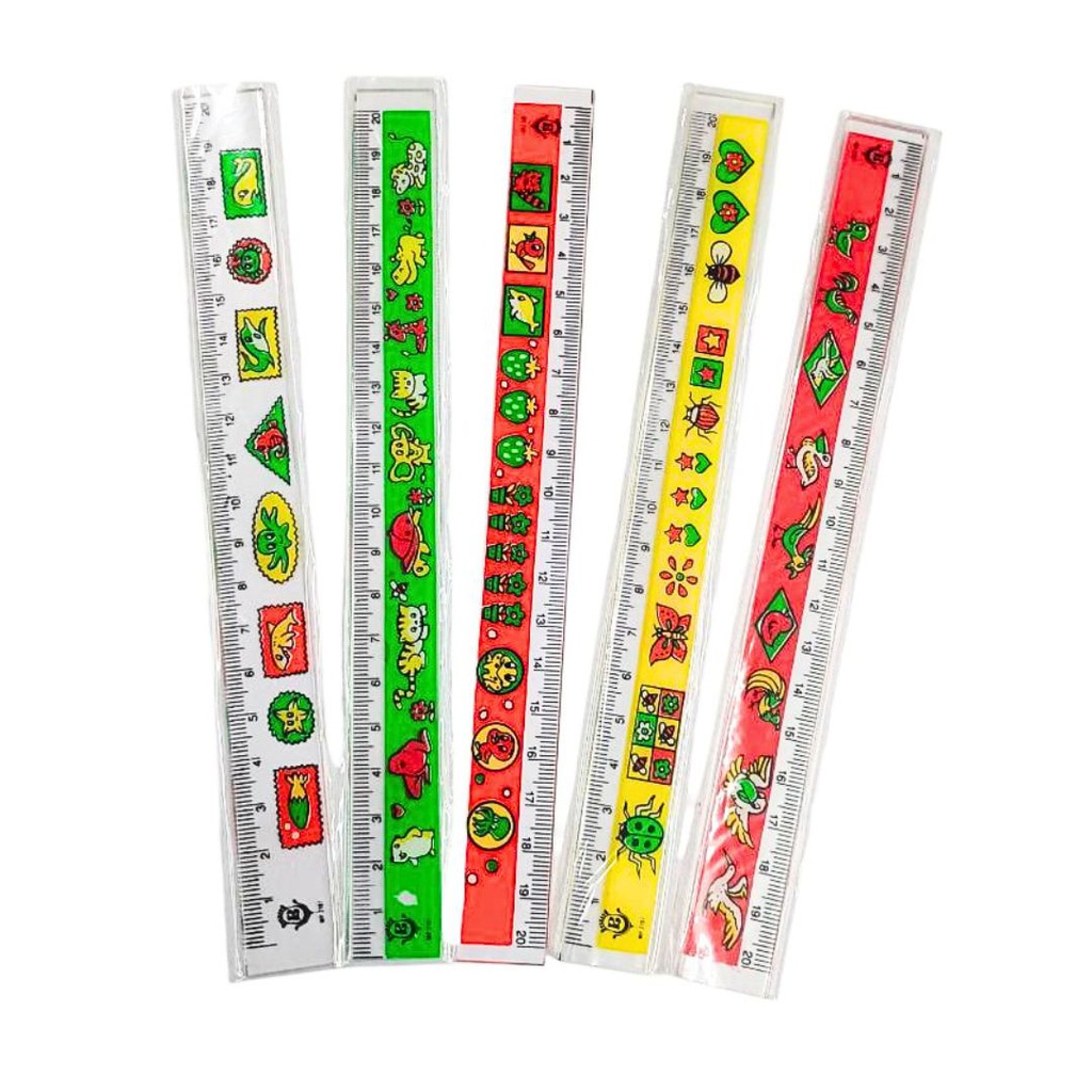 ไม้บรรทัดลายการ์ตูน 20 ซม.