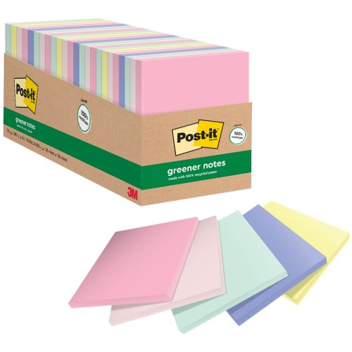 กระดาษโน๊ตกาวในตัว 654 Post-It พาสเทล