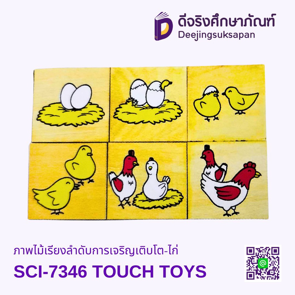 ภาพไม้เรียงลำดับการเจริญเติบโต-ไก่ SCI-7346 TOUCH TOYS