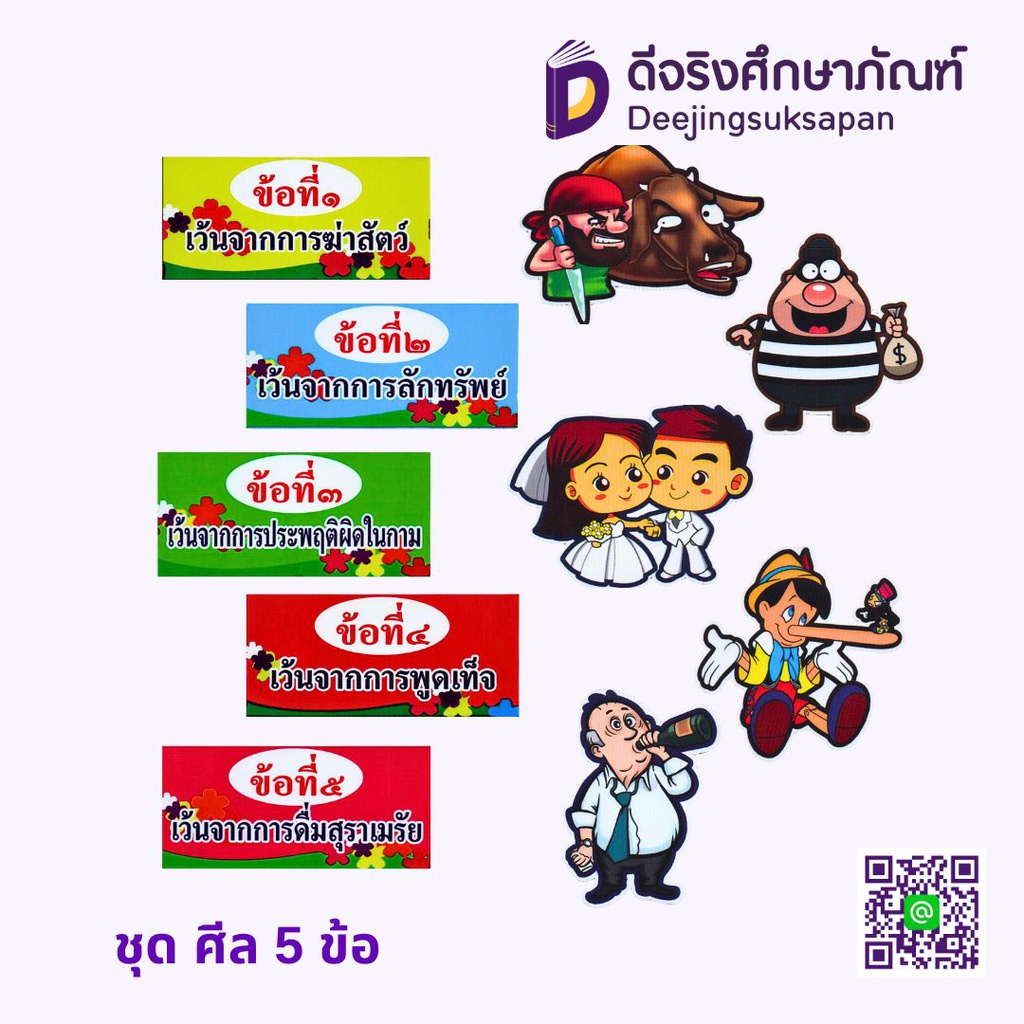 สื่อการสอน ชุดศีล 5 ข้อ MA-MEAW