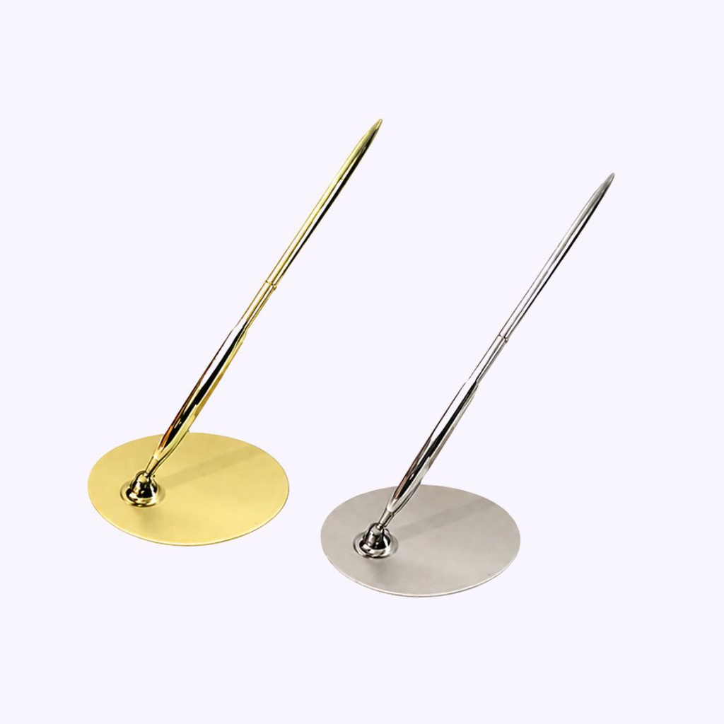 ปากกาลูกลื่น 0.7 ด้ามเงิน/ด้ามทอง พร้อมแท่นตั้งโต๊ะ VCC-466 DOMON