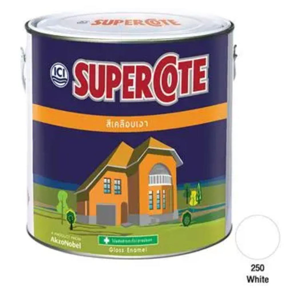 สีเคลือบเงา 3.785ลิตร SUPERCOTE
