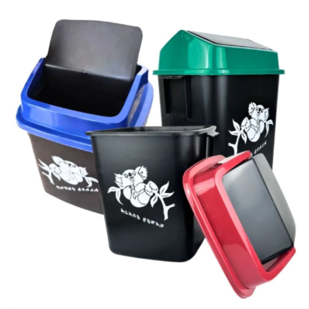 ถังขยะเหลี่ยมฝาสวิง No990-BG-1 SN DRAGONWARE