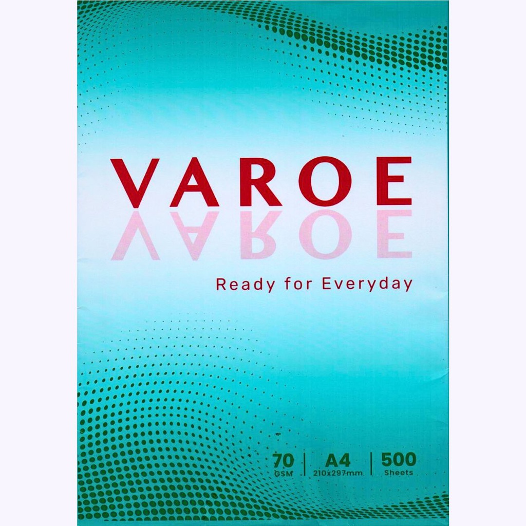 กระดาษถ่ายเอกสาร A4 70 แกรม 500 แผ่น VAROE