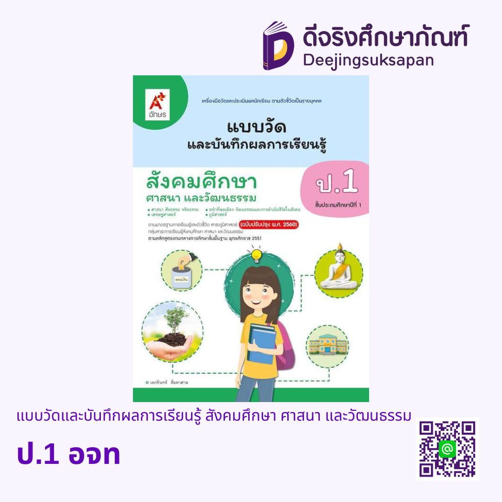 แบบวัดและบันทึกผลการเรียนรู้ สังคมศึกษา ศาสนา และวัฒนธรรม อจท