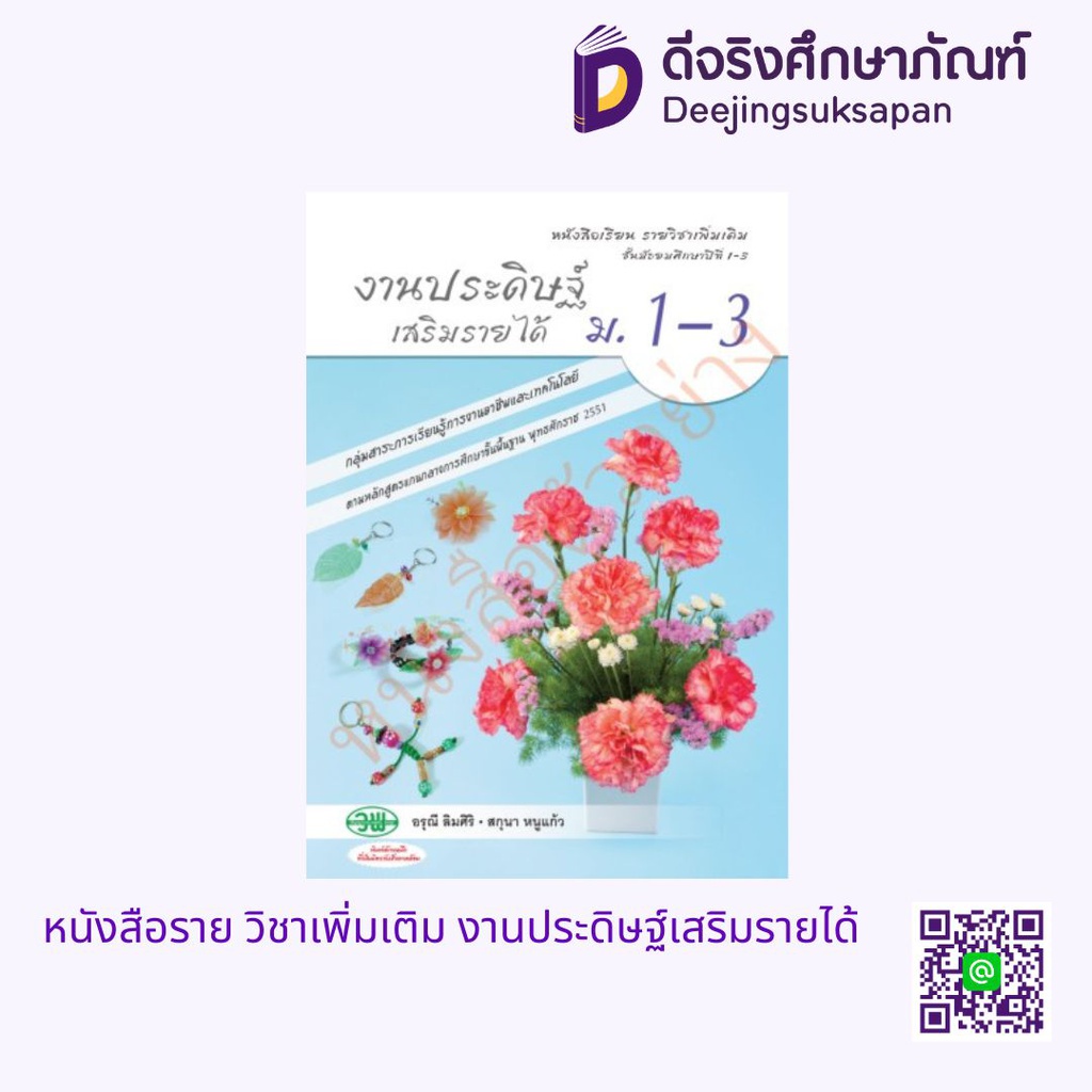 หนังสือเรียน รายวิชาเพิ่มเติม งานประดิษฐ์เสริมรายได้ วพ