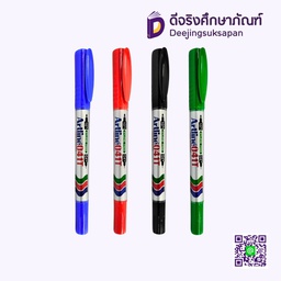 ปากกาเขียนแผ่นใส 2 หัว EK-041T ARTLINE