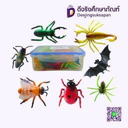 ของเล่นสัตว์จำลอง แมลง 10 ตัว RDJ663139