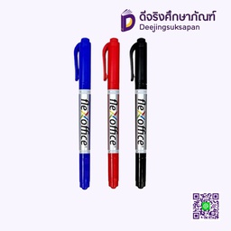 ปากกาเคมี2หัว FO-PM01 FLEXOFFICE