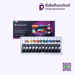 สีอะคริลิค 12 ml.x12สี RENAISSANCE