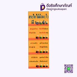 [P024] สื่อการสอน สระไอ ไม้ม้วน (ใ) มี 20 คำ 20x29 ซม. I PLAY