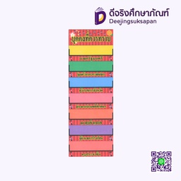 [P038] สื่อการสอน บุคคลที่ควรทราบ 10x29 ซม. I PLAY