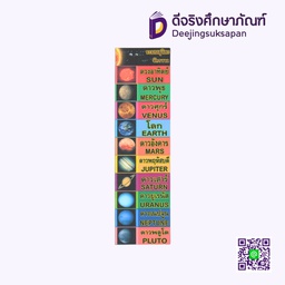 [P041] สื่อการสอน ระบบสุริยะจักรวาล 10x29 ซม. I PLAY