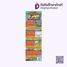 [P048] สื่อการสอน การป้องกันตนเองไม่ให้ติดโรค 20x29 ซม. I PLAY