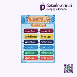 [PA002] สื่อการสอนฟิวเจอร์บอร์ด A3 1 ปีมี 12 เดือน I PLAY