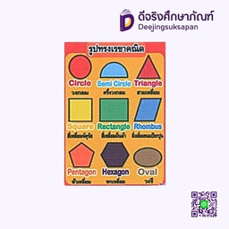 [PA007] สื่อการสอนฟิวเจอร์บอร์ด A3 รูปทรงเรขาคณิต I PLAY