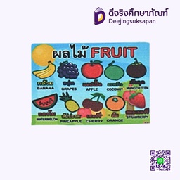 [PA020] สื่อการสอนฟิวเจอร์บอร์ด A3 ผลไม้ I PLAY