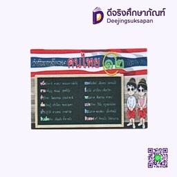 [PA022] สื่อการสอนฟิวเจอร์บอร์ด A3 ค่านิยม 12 ประการ I PLAY