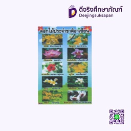 [PAS008] สื่อการสอนฟิวเจอร์บอร์ด A3 ดอกไม้อาเซียน I PLAY