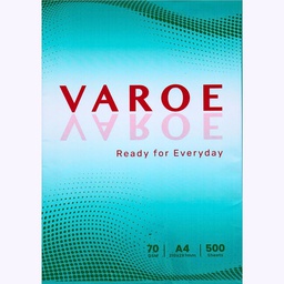 กระดาษถ่ายเอกสาร A4 70 แกรม 500 แผ่น VAROE